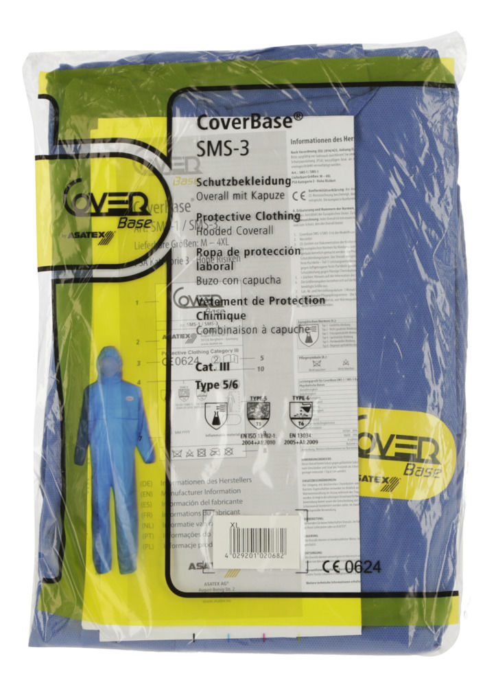 Chemieschutzoverall CoverBase – verpackt