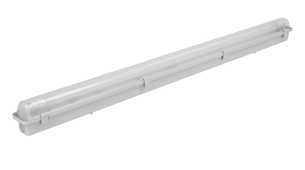 Feuchtraum-Wannenleuchte für LED-Röhre – Lieferung ohne Leuchtmittel